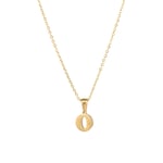 Gold color / 1 Piece Simple Series Simple Letter O Stainless Steel  Gold Color Women's Pendant Necklaces Picture15